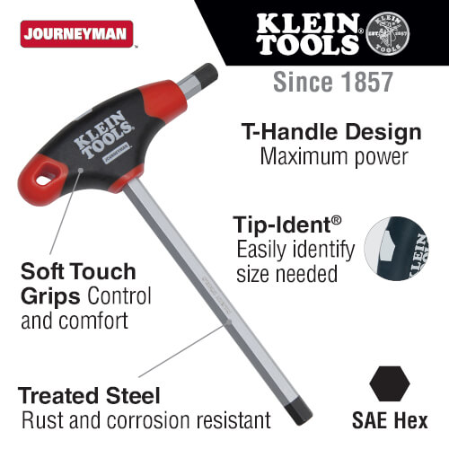 Main product image of 5/16" Journeyman T-Handle Hex Key (9" Long)