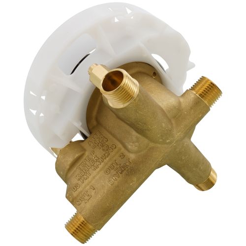 Main product image of 1/2" Pressure-Balancing Valve with Push-Button Diverter and Screwdriver Stops, K-11748-KS-NA