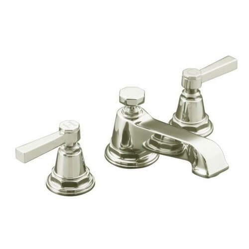 Main product image of Pinstripe Pure Widespread Lavatory Faucet, Lever Handles - Polished Nickel, K-13132-4A-SN