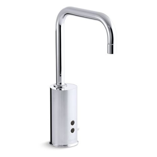 Main product image of Gooseneck Touchless Lav Faucet with Temperature Mixer, DC Powered, 0.5 GPM, K-13472-CP