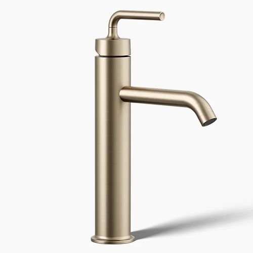 Main product image of Vibrant Brushed Bronze Purist Tall Single-Control Lavatory Faucet, K-14404-4A-BV