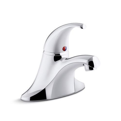 Main product image of Coralais Single Handle Centerset Lav Faucet w/ Pop-Up Drain, 0.5 GPM (Polished Chrome), K-15583-4RA-CP