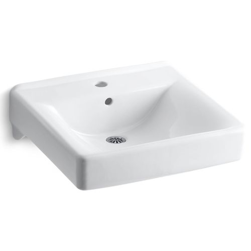 Main product image of Soho 20" x 18" 1-Hole Wall-Mount/Concealed Arm Bathroom Sink (White), K-2084-0