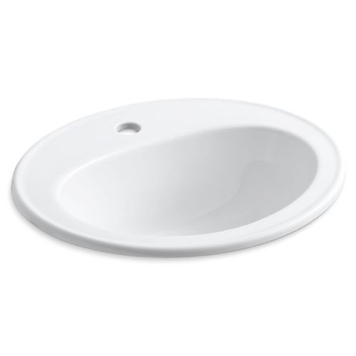 Main product image of Pennington 20-1/4" 1-Hole Drop-In Bathroom Sink (White), K-2196-1-0