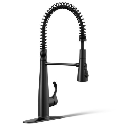 Main product image of Simplice Semi-Professional 1-Handle Pull Out Kitchen Faucet with Spray (Matte Black), K-22033-BL