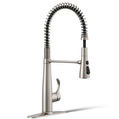 Main product image of Simplice Semi-Professional 1-Handle Pull Out Kitchen Faucet with Spray (Stainless Steel), K-22033-VS