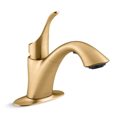 Main product image of Simplice 1-Handle Pull Out Laundry Faucet (Moderne Brass), K-22035-2MB