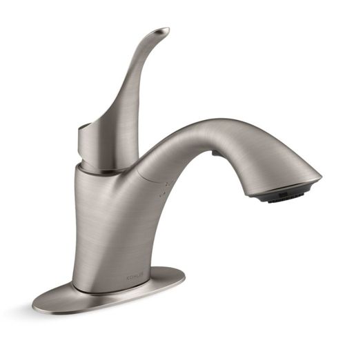 Main product image of Simplice 1-Handle Pull Out Laundry Faucet (Stainless Steel), K-22035-VS