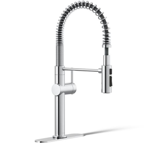 Main product image of Crue Semi-Professional 1-Handle Pull Down Kitchen Faucet (Polished Chrome), K-22973-CP