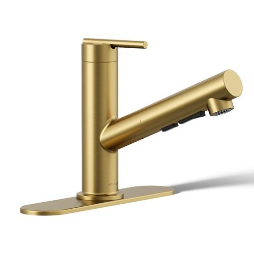Main product image of Crue 1-Handle Pull Out Kitchen Faucet (Moderne Brass), K-22976-2MB