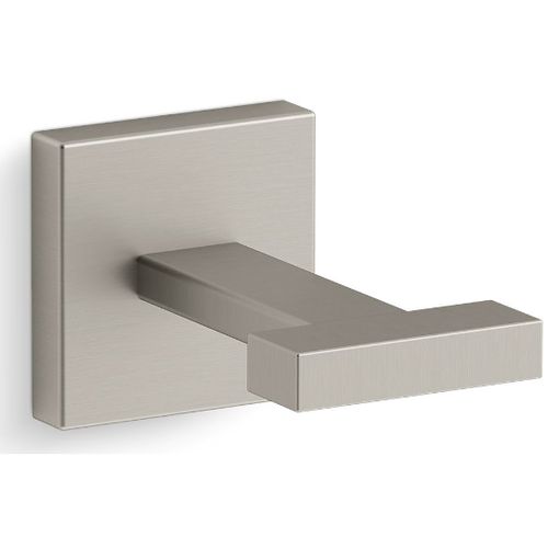 Main product image of Square Robe Hook (Brushed Nickel), K-23290-BN