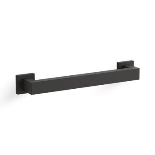 Main product image of Square 12" Grab Bar (Matte Black), K-23293-BL