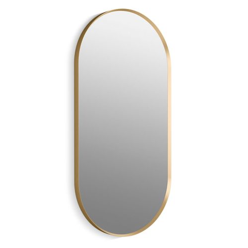 Main product image of Essential 20" x 40" Capsule Framed Mirror, Brushed Gold, K-26051-BGL