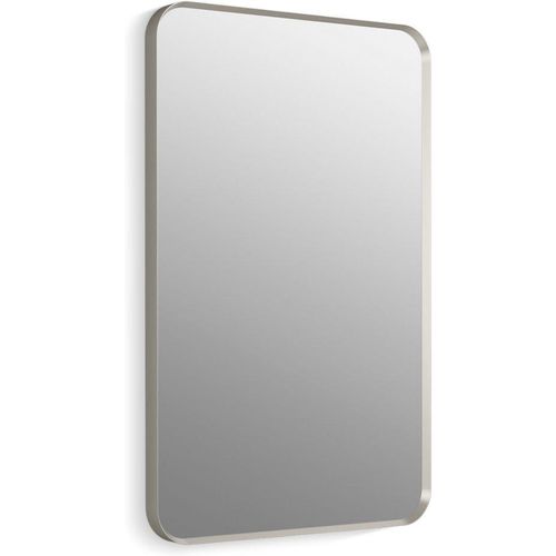 Main product image of Essential 22" x 34" Rectangular Framed Mirror, Brushed Nickel, K-26052-BNL