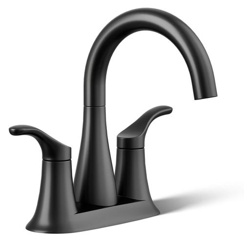 Main product image of Simplice Two Handle Centerset Lav Faucet (Matte Black), K-27388-4-BL