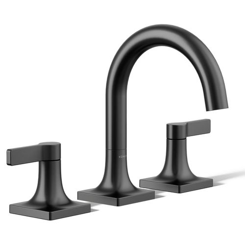 Main product image of Venza Two Handle Widespread Lav Faucet, 0.5 GPM (Matte Black), K-28125-4N-BL