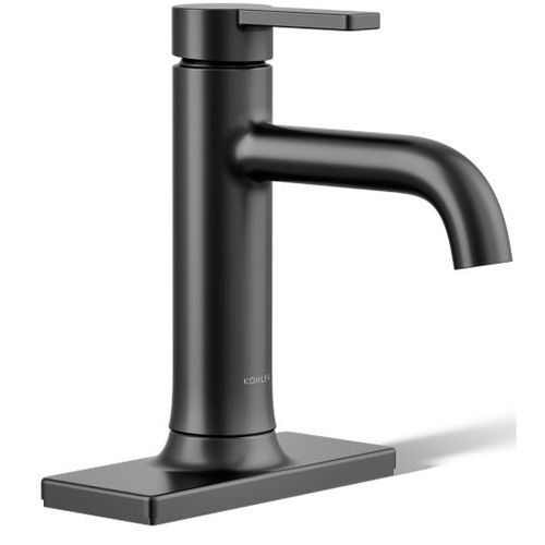 Main product image of Venza Single Handle Centerset Lav Faucet, 0.5 GPM (Matte Black), K-28126-4N-BL