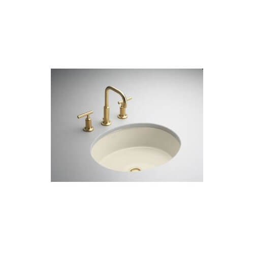 Main product image of Verticyl Oval Undercounter Lavatory Sink - Almond