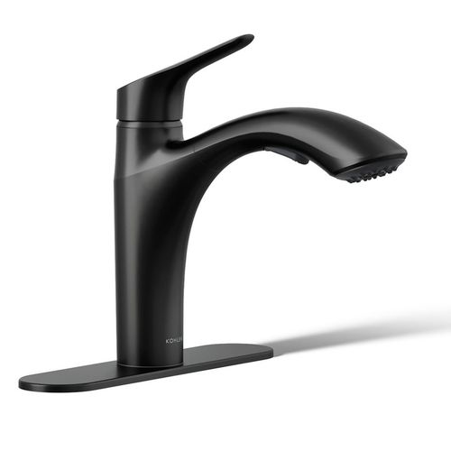 Main product image of Rival 1-Handle Pull Out Kitchen Faucet (Matte Black), K-30468-BL