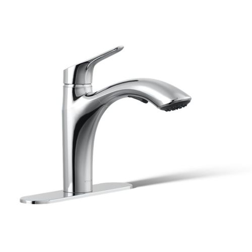Main product image of Rival 1-Handle Pull Out Kitchen Faucet (Polished Chrome), K-30468-CP