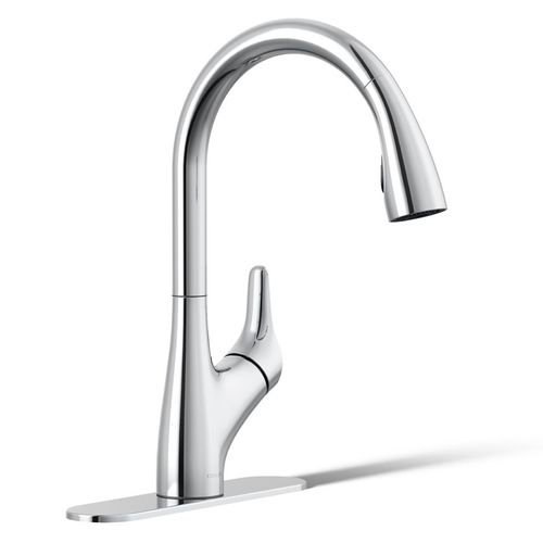 Main product image of Rival 1-Handle Pull Down Kitchen Faucet (Polished Chrome), K-30469-CP