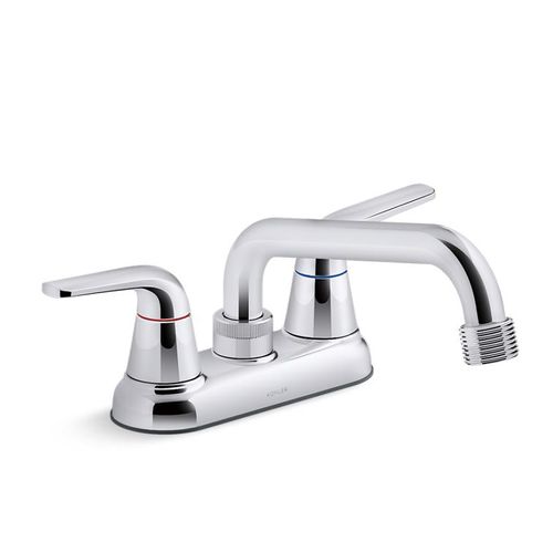 Main product image of Jolt 2-Handle Utility Sink Faucet 3/4" Threaded GHT Spout (Polished Chrome), K-30619-CP
