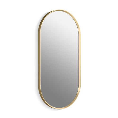 Main product image of Essential 18" x 36" Capsule Framed Mirror, Brushed Gold, K-31371-BGL