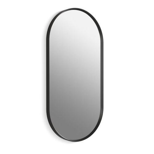 Main product image of Essential 18" x 36" Capsule Framed Mirror, Matte Black, K-31371-BLL
