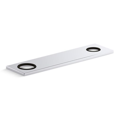 Main product image of 8" Two-Hole Escutcheon Plate for Insight and Kinesis Lav Faucets and Soap Dispensers (Square), K-38166-CP