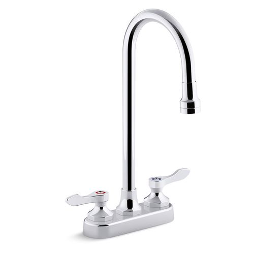 Main product image of Triton Bowe 4" Centerset Bathroom Sink Faucet with Lever Handles and Gooseneck Spout, Aerated Flow, 1.0 GPM, K-400T70-4AKA-CP