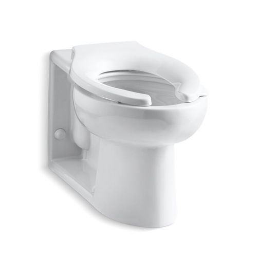 Main product image of Anglesey 1.6 gpf Floor-Mount Rear Spud Flushometer Bowl (White), K-4396-0