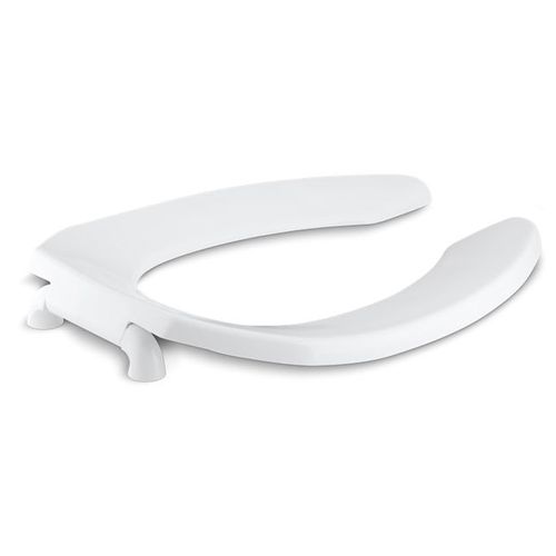 Main product image of Lustra Commercial Elongated Toilet Seat with Antimicrobial Agent and Check Hinge (White), K-4670-CA-0