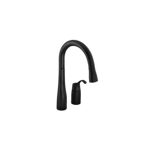 Main product image of Simplice Single-Control Remote Valve Secondary Pull-Down Spray Kitchen Sink Faucet (Matte Black), K-649-BL