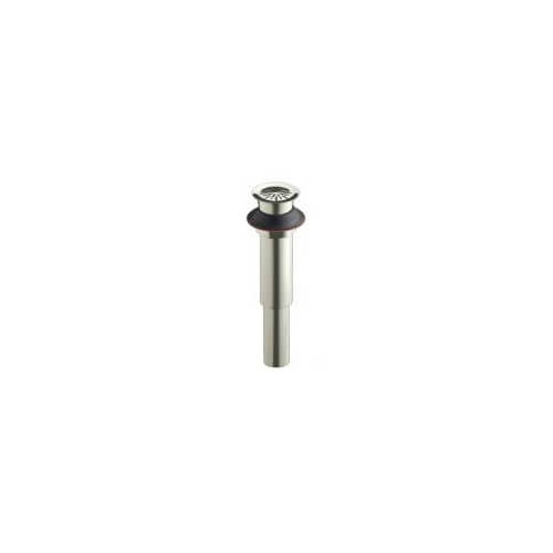 Main product image of Decorative Flower Grid Drain without Overflow (Polished Nickel), K-7107-SN