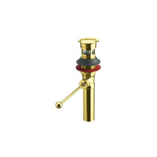 Premier Exposed Pop-Up Drain without Overflow (Polished Brass), K-7114-PB