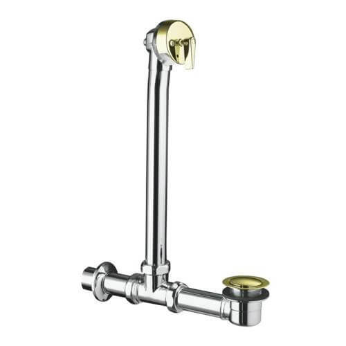 Main product image of Vintage Above the Floor Installation Pop-Up Drain with Overflow (Brushed Bronze), K-7159-BV