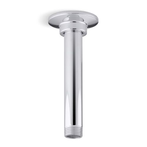 Main product image of 6" Ceiling-Mount Shower Arm and Flange (Polished Chrome), K-7394-CP