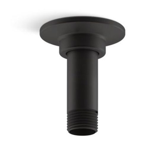 Main product image of 3" Ceiling-Mount Shower Arm and Flange (Matte Black), K-7396-BL