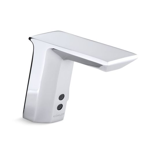 Main product image of Geometric Touchless Lav Faucet with Temperature Mixer, HES Powered, 0.5 GPM, K-7517-CP