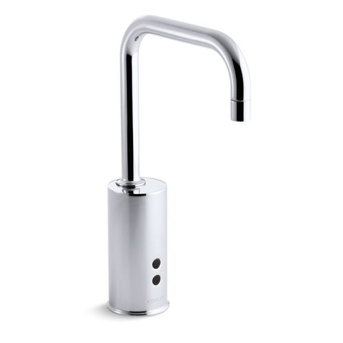 Main product image of Gooseneck Touchless Lav Faucet with 24" Flexible Hose, Hybrid Powered, 0.5 GPM, K-7518-CP