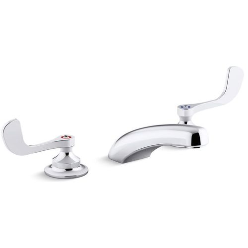 Kohler Triton Bowe 1.0 GPM Monoblock Gooseneck Bathroom Sink Faucet, Aerated Flow & Wristblade Handles, No Drain main image 1