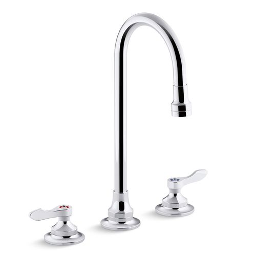 Main product image of Triton Bowe 8" Centerset Widespread Bathroom Sink Faucet with Lever Handles, Gooseneck Spout, Aerated Flow, 1.0 GPM, K-800T70-4AKA-CP