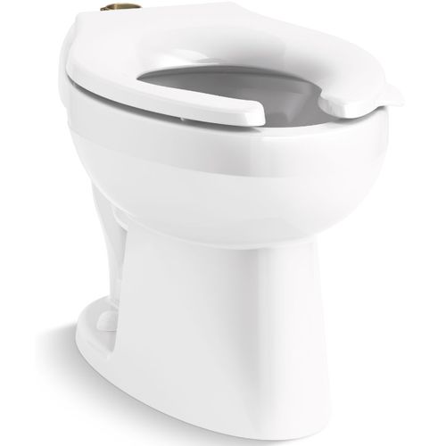 Main product image of Wellcomme Ultra Floor-Mount Top Spud Antimicrobial Flushometer Bowl (White)