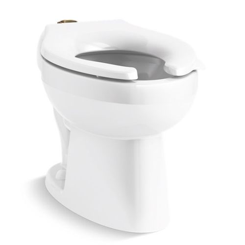 Main product image of Wellcomme Ultra Floor-Mount Top Spud Antimicrobial Flushometer Bowl with Lugs (White)