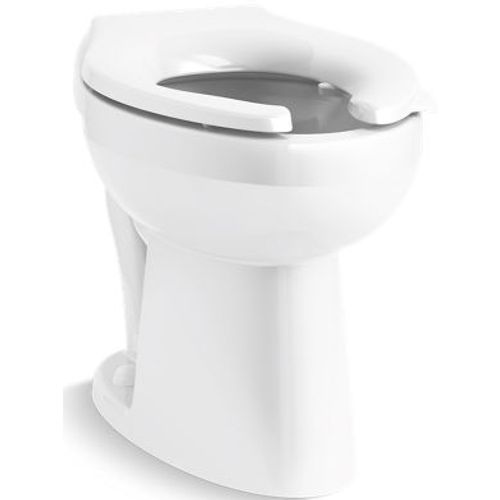 Main product image of Highcliff Ultra Floor-Mount Rear Spud Flushometer Bowl with Lugs (White)