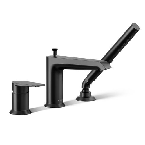 Main product image of Hint Deck Mount Tub Filler Trim w/ Handshower (Matte Black)
