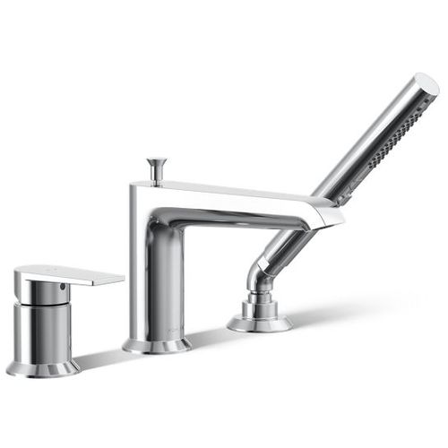 Main product image of Hint Deck Mount Tub Filler Trim w/ Handshower (Polished Chrome), K-97070-4-CP