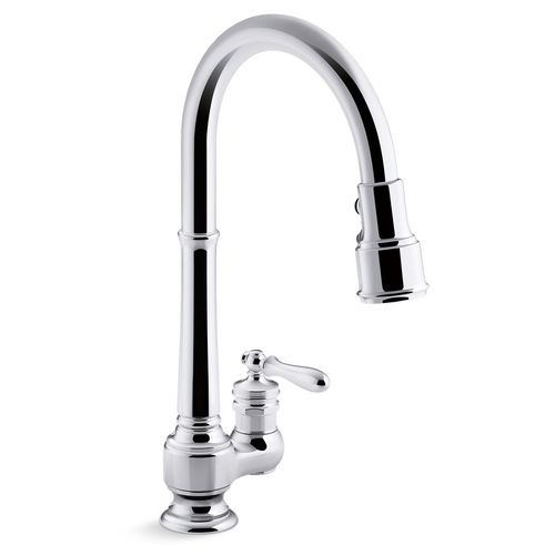 Main product image of Artifacts 1-Handle Pull Down Kitchen Faucet (Polished Chrome), K-99260-CP