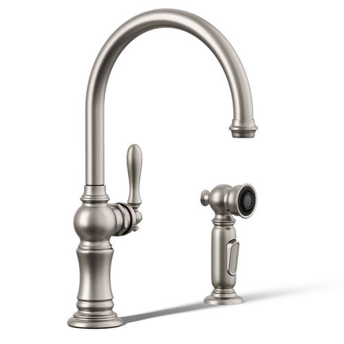 Main product image of Artifacts 1-Handle Swing Spout Kitchen Faucet with Spray (Stainless Steel), K-99262-VS