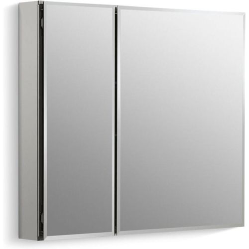 Main product image of 30" W x 26" H Aluminum Two-Door Medicine Cabinet with Mirrored Doors, K-CB-CLC3026FS